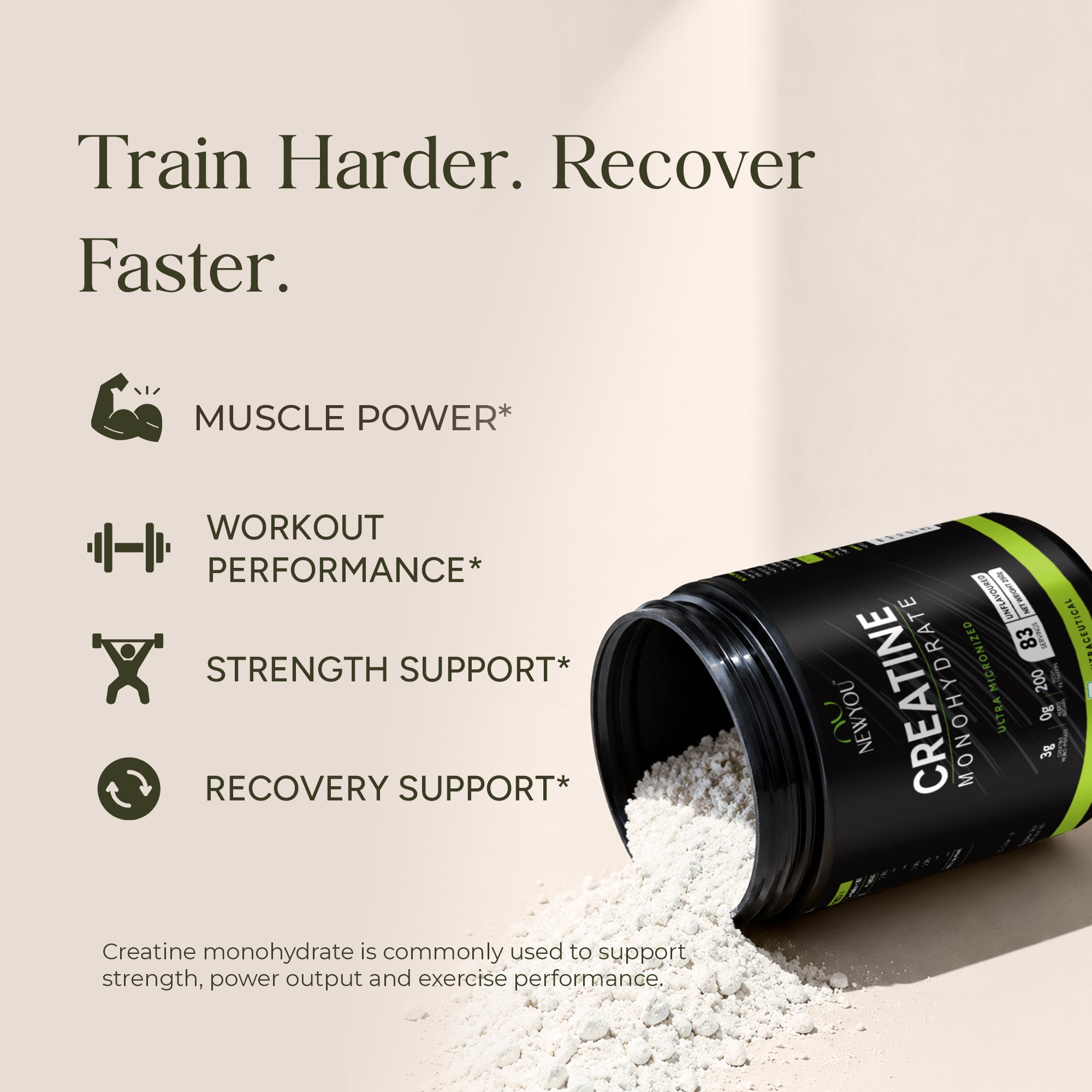 Creatine Monohydrate •Unflavored • 250g