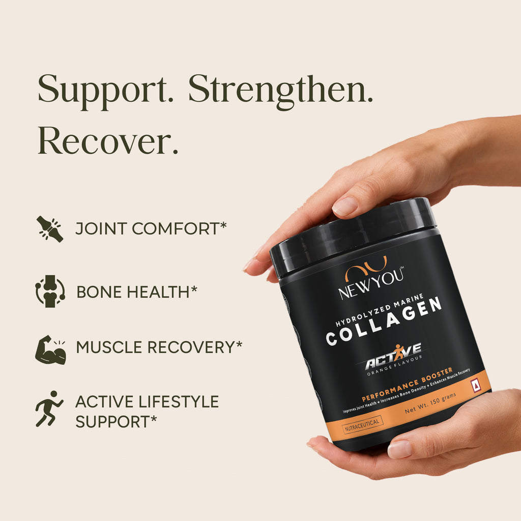 NewYou Collagen Active marine collagen powder, orange, 150 g pouch - view 4