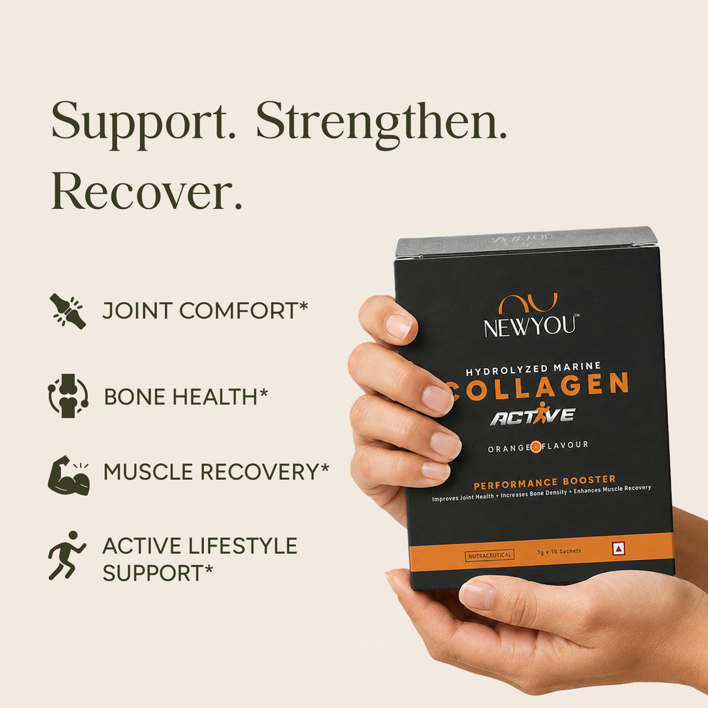 NewYou Collagen Active marine collagen powder, orange, 70 g trial pack - view 3