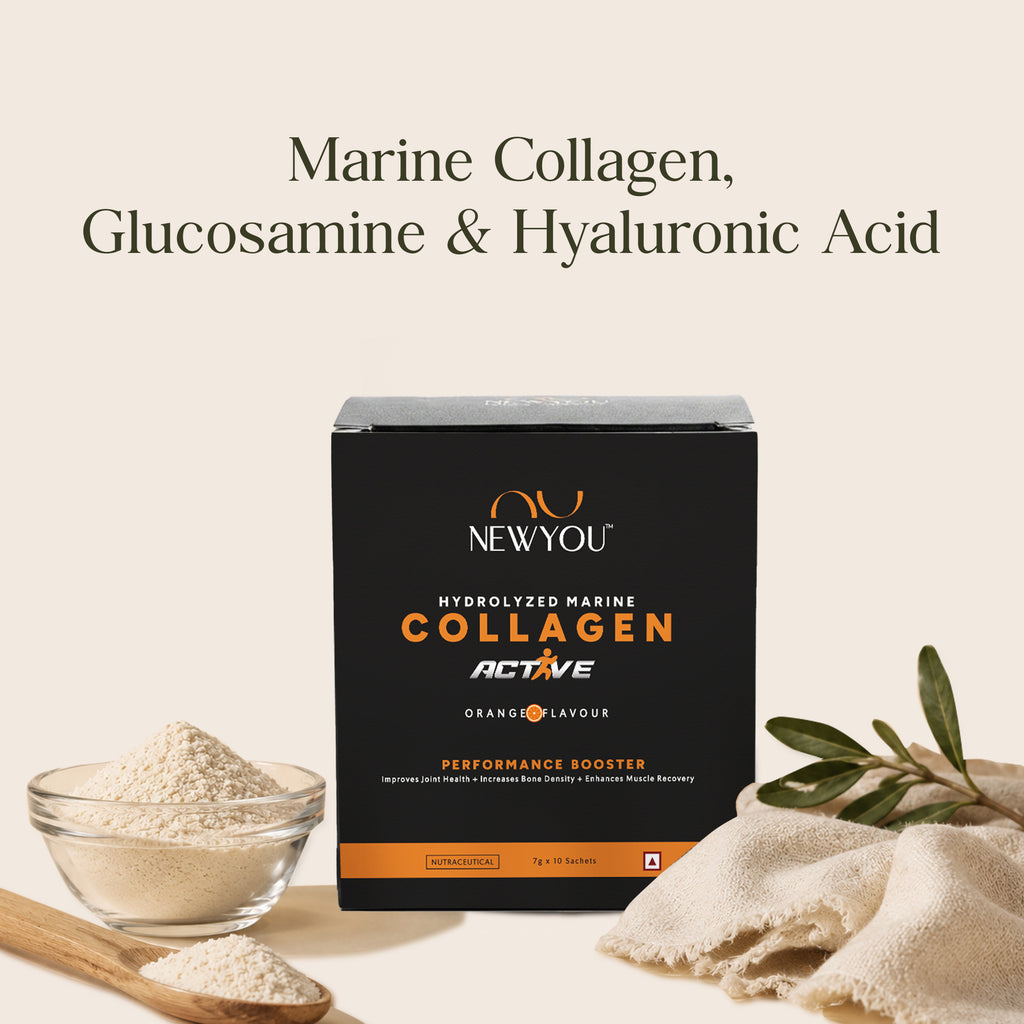 NewYou Collagen Active marine collagen powder, orange, 70 g trial pack - view 4