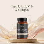 NewYou Multi Collagen Complex Tablets - Types I, II, III, V & X from Bovine, Marine & Eggshell - 60 Tablets