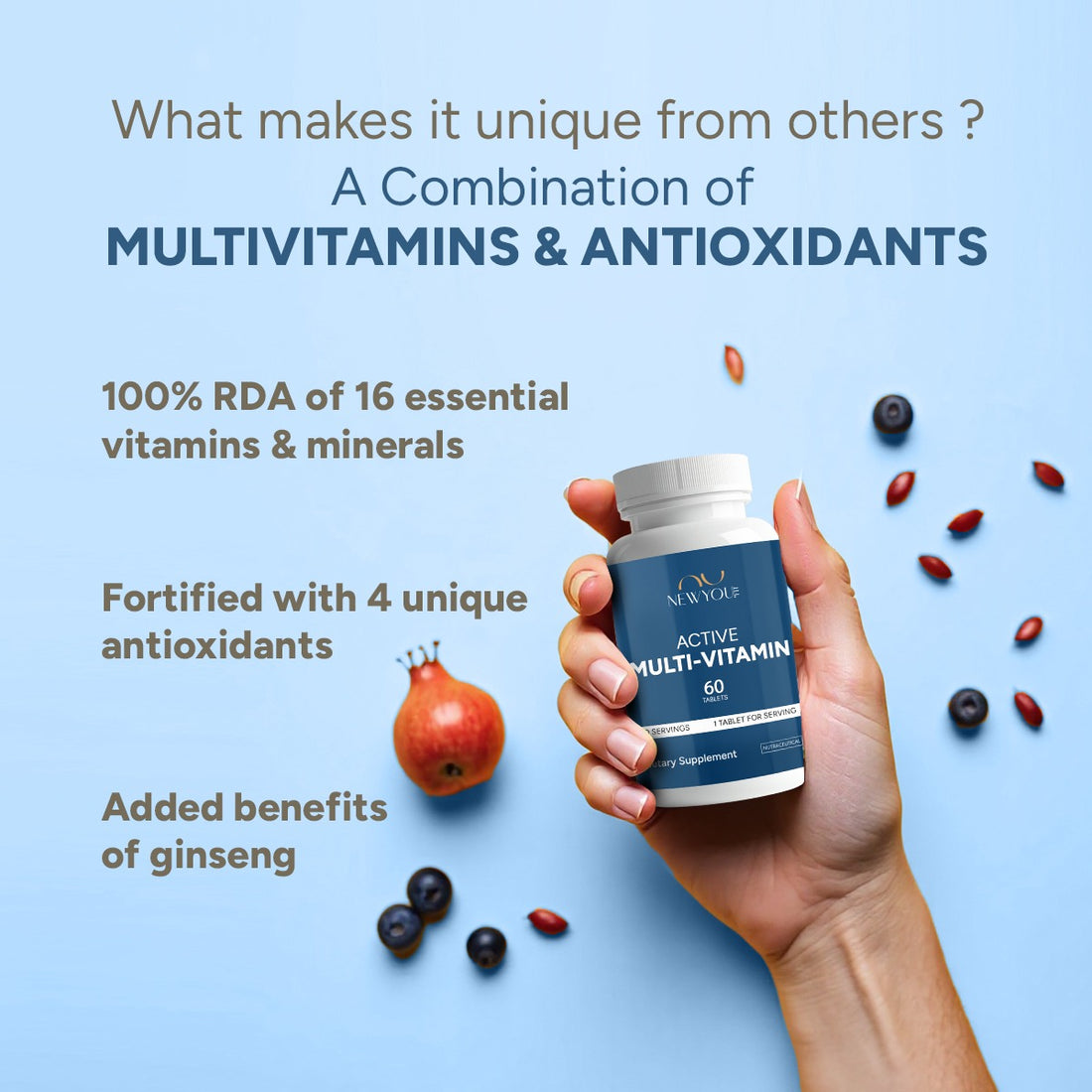 Active Multi-Vitamin Supplement for all Adults