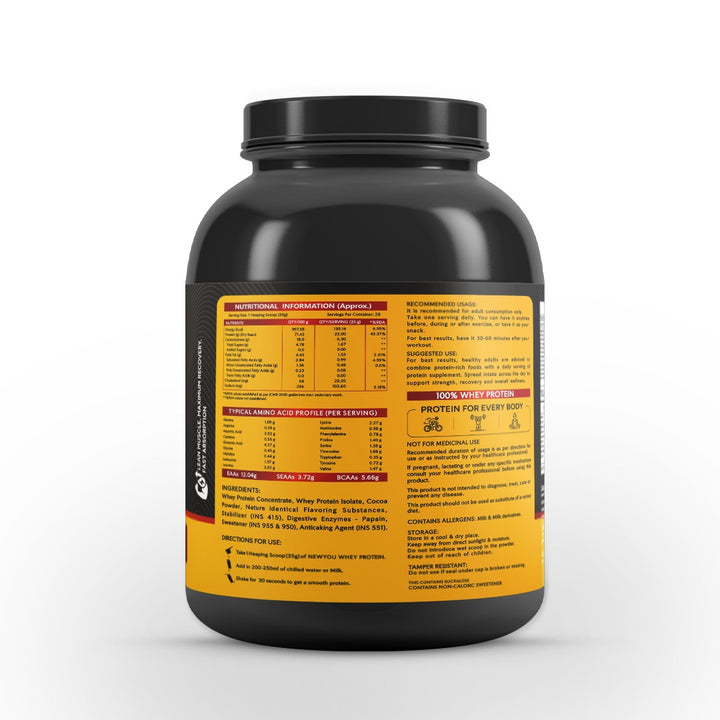 100% Whey Protein (Isolate + Concentrate) (Super Chocolate)- NewYou™