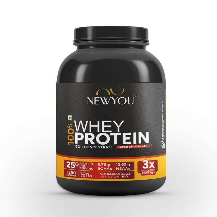 100% Whey Protein (Isolate + Concentrate) (Super Chocolate)- NewYou™