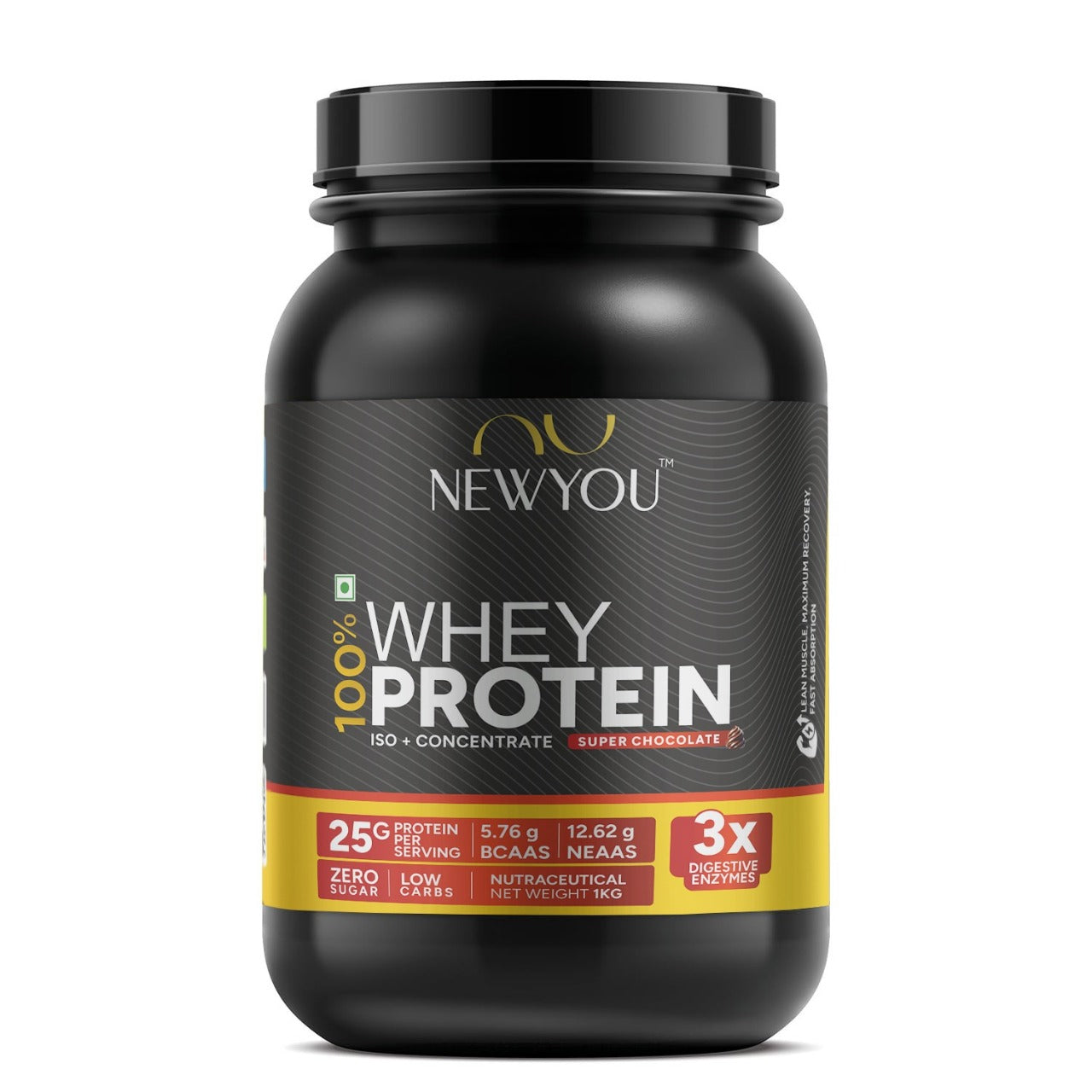 100% Whey Protein (Isolate + Concentrate) (Super Chocolate)- NewYou™