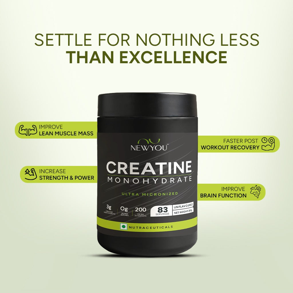 Creatine Monohydrate Unflavoured 250 grams - 83 servings