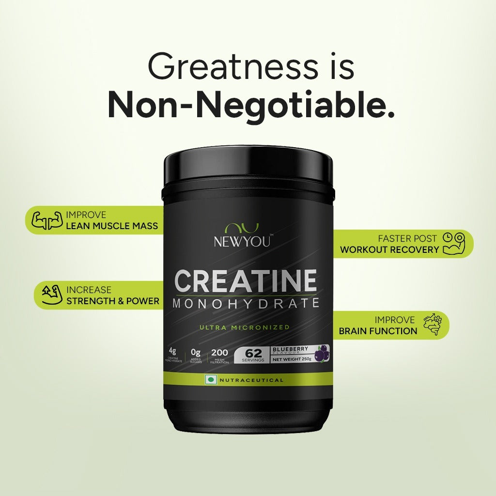 Creatine Monohydrate Blueberry 250 grams - 62 servings