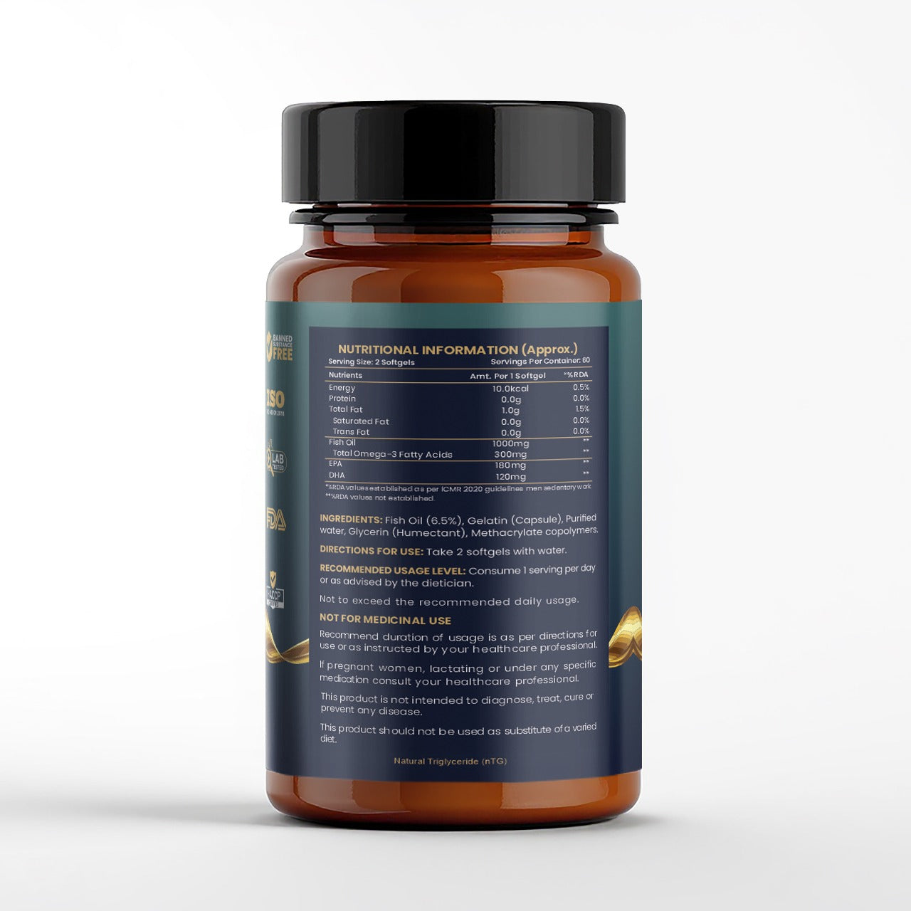 Omega-3 Fish Oil • 60 Softgels