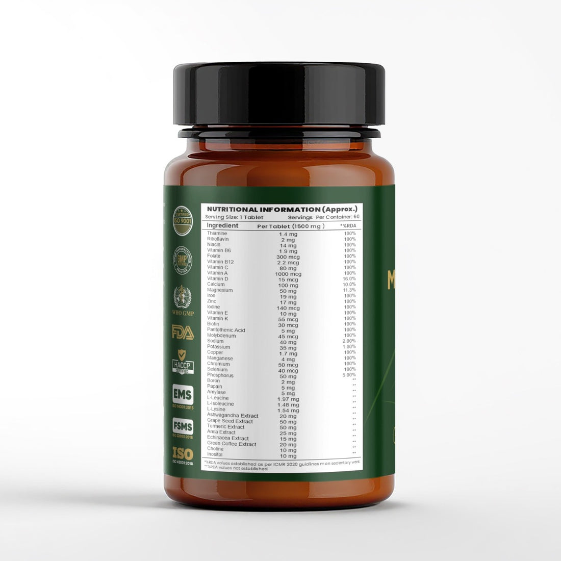 Active Multi-Vitamin Supplement for all Adults