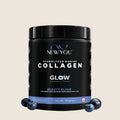 NewYou Collagen Glow marine collagen powder with glutathione and hyaluronic acid, blueberry, 150 g pouch