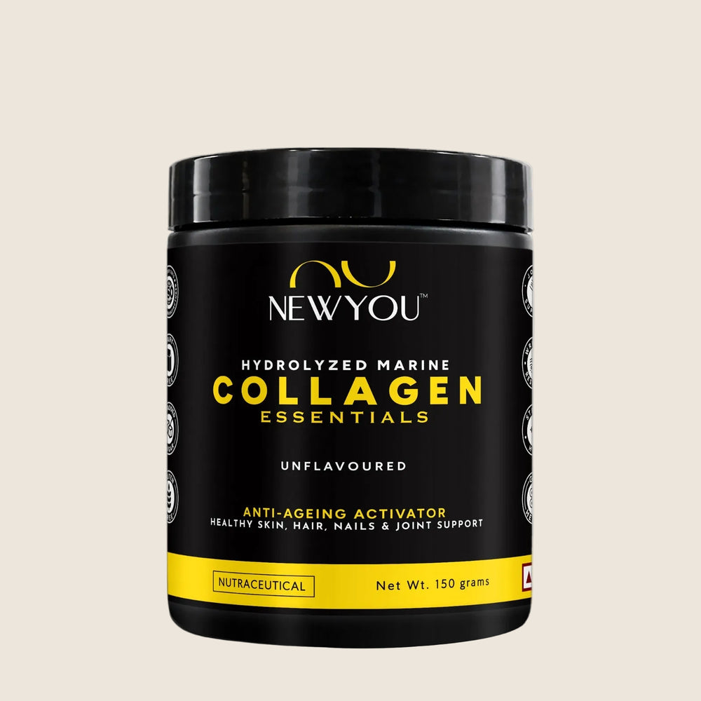 NewYou Collagen Essentials hydrolyzed marine collagen peptides powder, unflavoured, 150 g pouch